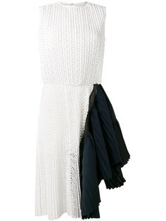 асимметричное кружевное платье Sacai