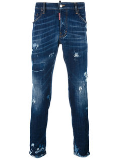 джинсы Skater с рваными деталями Dsquared2