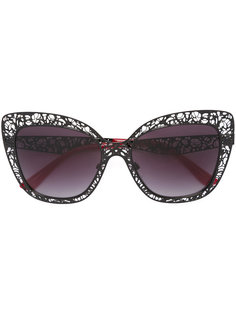 солнцезащитные очки в ажурной оправе Dolce &amp; Gabbana Eyewear