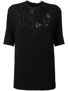блузка с цветочным кружевом Stella McCartney