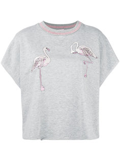 футболка с принтом фламинго Giamba