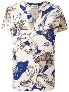 блузка с цветочным рисунком и V-образным вырезом Essentiel Antwerp