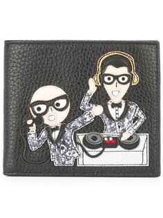 кошелек с дизайнерской аппликацией Dolce &amp; Gabbana