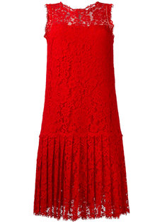 кружевное платье с плиссировкой Ermanno Scervino