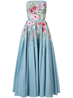 платье с цветочной вышивкой Marchesa Notte