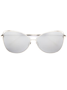 солнцезащитные очки с массивной оправой Linda Farrow