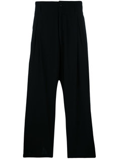 укороченные брюки свободного кроя Yohji Yamamoto