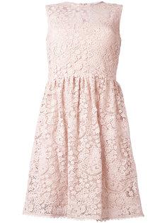 расклешенное платье с вышивкой макраме Red Valentino