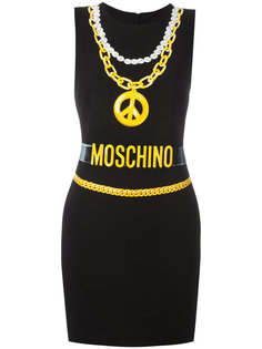 платье с принтом тромплей Moschino