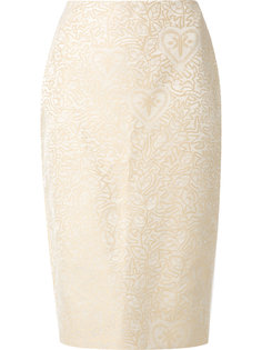 jacquard Judith pencil skirt Martha Medeiros