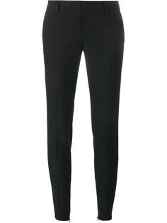 узкие габардиновые брюки Saint Laurent