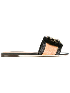плетеные шлепанцы Dolce &amp; Gabbana