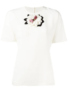 топ с цветочной аппликацией Dolce &amp; Gabbana