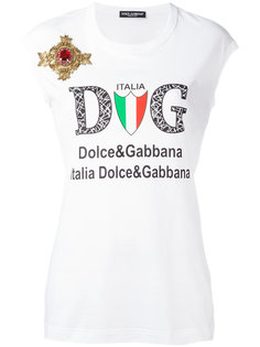 майка с принтом логотипа Dolce &amp; Gabbana