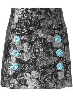 жаккардовая юбка с металлическим отблеском Dolce &amp; Gabbana