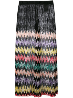 брюки-палаццо с зигзагообразным принтом Missoni