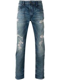 джинсы Thommer с рваными деталями Diesel