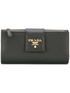 большой кошелек с логотипом  Prada