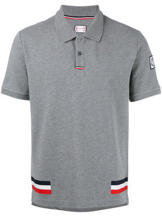 трехцветная рубашка-поло Moncler Gamme Bleu
