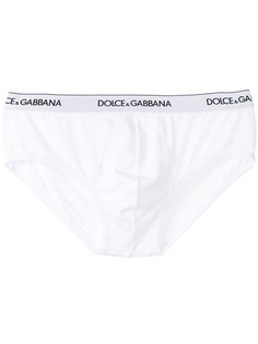 трусы с логотипом и эластичным поясом  Dolce &amp; Gabbana Underwear