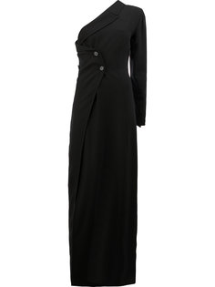 платье на одно плечо с двубортным дизайном Ann Demeulemeester