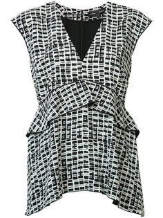 блузка с оборкой Proenza Schouler