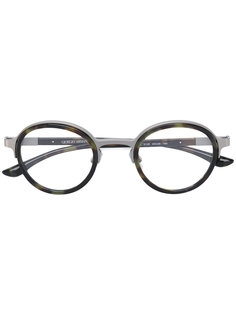 камуфляжные очки в круглой оправе Giorgio Armani