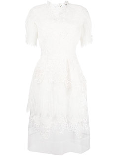 прозрачное платье с вышивкой Ermanno Scervino