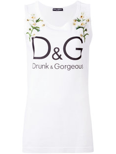 топ с цветочным принтом Dolce &amp; Gabbana