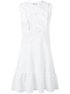платье с ажурной вставкой  Red Valentino