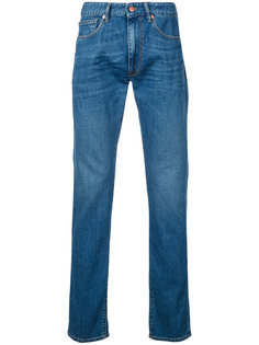 джинсы с необработанными краями Incotex