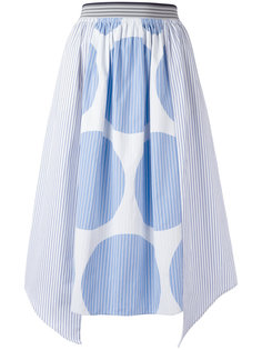юбка со вставками в полоску Stella McCartney