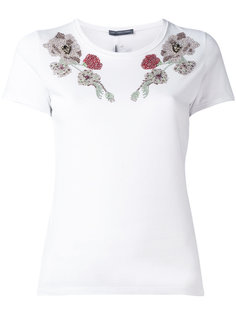 футболка с вышивкой Alexander McQueen