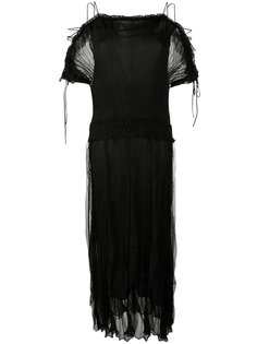 платье с открытыми плечами Valentino