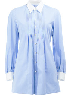 полосатая рубашка с плиссировкой спереди Junya Watanabe Comme Des Garçons