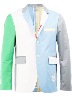 пиджак дизайна колор-блок Thom Browne