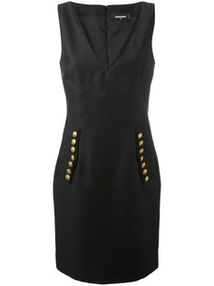 платье с декоративными пуговицами  Dsquared2