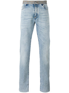 джинсы с контрастным поясом Maison Margiela