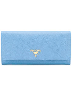 континентальный кошелек  с логотипом Prada