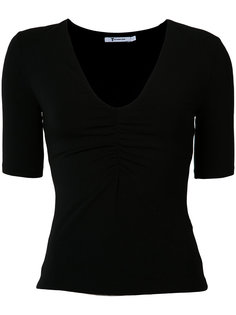 футболка с глубоким V-образным вырезом T By Alexander Wang
