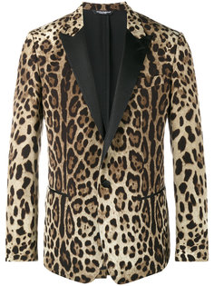 блейзер с леопардовым принтом Dolce &amp; Gabbana