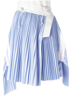 плиссированная юбка с запахом Sacai