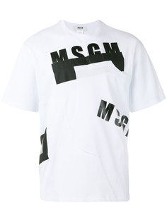 футболка с логотипом  MSGM