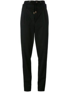брюки с двойным поясом Saint Laurent