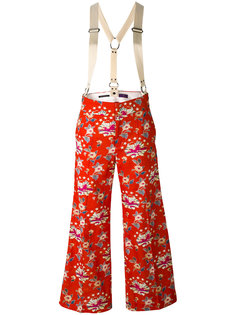 широкие брюки с цветочным узором Ys Y`s
