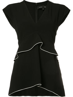 блузка с оборками Proenza Schouler
