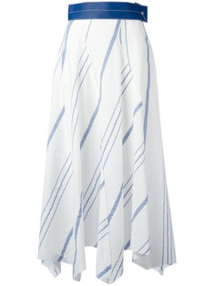 полосатая асимметричная юбка Loewe