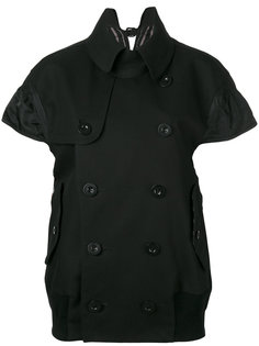 двубортная куртка с короткими рукавами Sacai