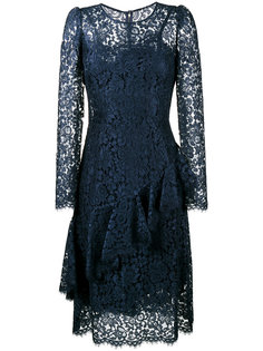 кружевное платье с длинными рукавами Dolce &amp; Gabbana