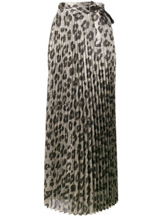 плиссированная юбка с леопардовым принтом Haider Ackermann